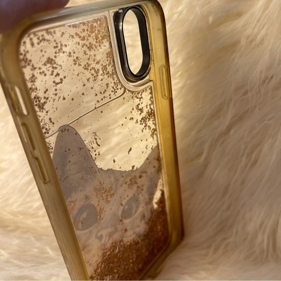Castify IPhone XS Max Cat Phone Case Protector Clear Gold - Picture 4 of 6